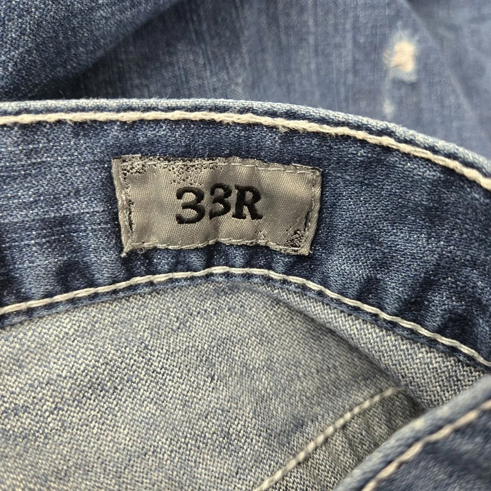 BKE Men Jeans 33R Blue Denim Carter Straight 31
